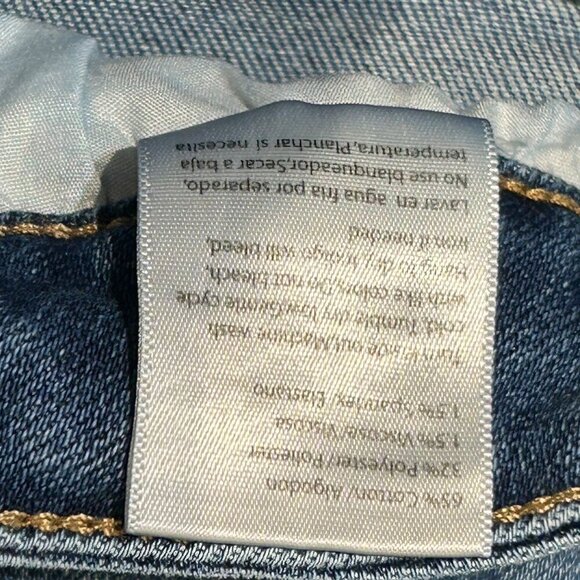 RISEN JEANS Women's Size 2XL Blue High Rise Curved Balloon Jeans Stretch - Picture 11 of 13